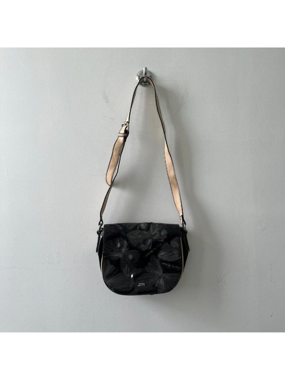 Black / Grey / Tan Vintage Miss Sixty Y2K Shoulder / Crossbody Purse